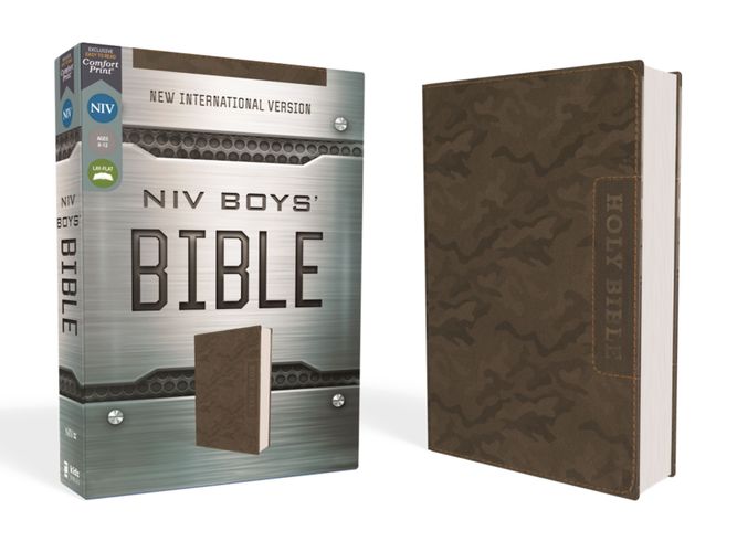NIV, Boys’ Bible, Leathersoft, Brown Camo, Comfort Print