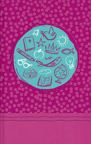 NIrV, Tiny Theologians Bible, Leathersoft over Board, Pink, Comfort Print