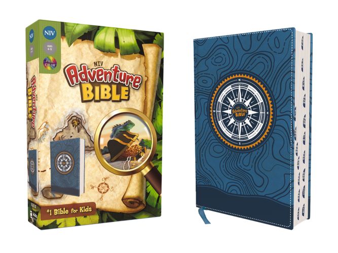 NIV, Adventure Bible, Leathersoft, Blue, Full Color, Thumb Indexed Tabs