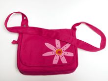 Faithgirlz Messenger Bag Bible Cover for Girls, Adjustable Shoulder Strap, Canvas, Pink, Medium