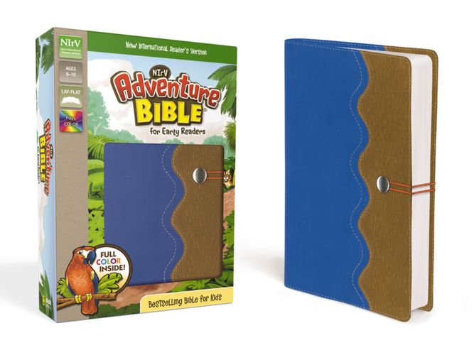NIrV, Adventure Bible for Early Readers, Leathersoft, Blue/Tan, Full Color