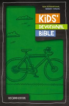 NIrV, Kids’ Devotional Bible, Leathersoft, Green