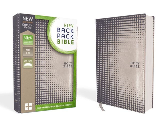 NIrV, Backpack Bible, Leathersoft, Blue/Silver