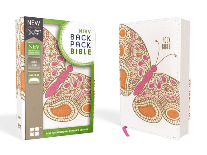 NIrV, Backpack Bible, Flexcover, Pink Butterfly
