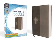 NIV, Bible for Kids, Leathersoft, Gray, Red Letter, Comfort Print
