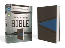 NIV, Boys’ Bible, Leathersoft, Gray/Blue, Comfort Print