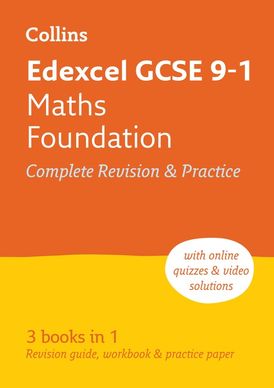 Edexcel GCSE 9-1 Maths Foundation All-in-One Complete Revision and Practice: Ideal for home learning, 2023 and 2024 exams (Collins GCSE Grade 9-1 Revision)