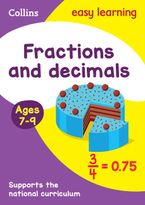 Fractions and Decimals Ages 7-9: Ideal for home learning (Collins Easy Learning KS2) Paperback  by Collins Easy Learning