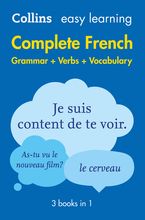 Easy Learning French Complete Grammar, Verbs and Vocabulary (3 books in 1): Trusted support for learning (Collins Easy Learning) Paperback  by Collins Dictionaries