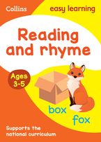 Reading and Rhyme Ages 3-5: Ideal for home learning (Collins Easy Learning Preschool) Paperback  by Collins Easy Learning