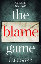 The Blame Game Paperback  by C.J. Cooke