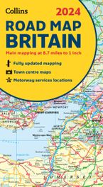 2024 Collins Road Map of Britain: Folded Road Map (Collins Road Atlas) Sheet map, folded NED by Collins Maps