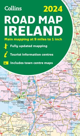 2024 Collins Road Map of Ireland: Folded Road Map (Collins Road Atlas)