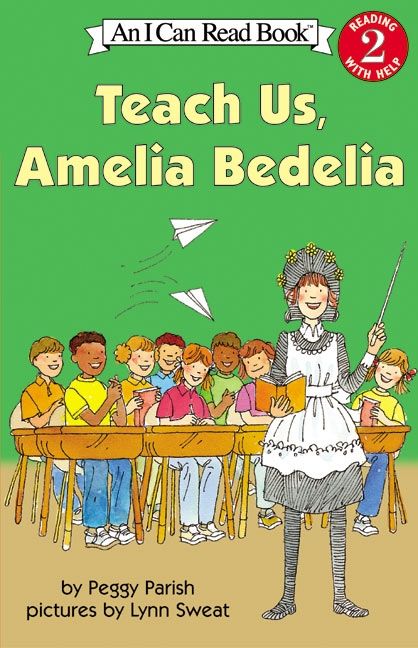 Book cover of teach us amelia bedelia