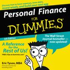 Personal Finance For Dummies Downloadable audio file ABR by Eric Tyson