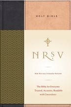 NRSV Standard Bible (tan/black) Hardcover  by Harper Bibles