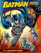 Batman Classic: The Batman Reusable Sticker Book Paperback  by John Sazaklis