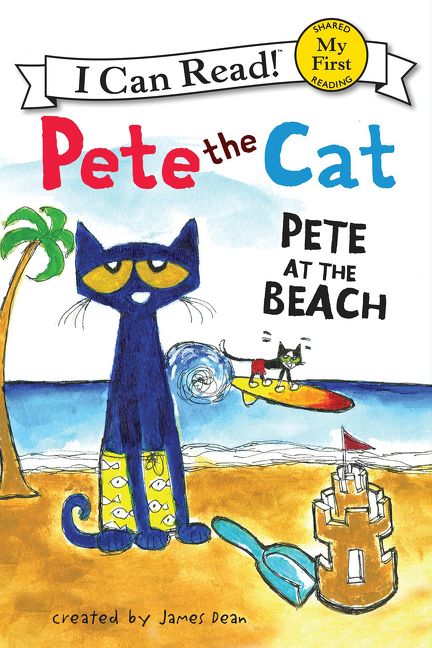 Pete the Cat: Pete at the Beach Book Cover