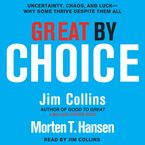 Great by Choice Downloadable audio file UBR by Jim Collins