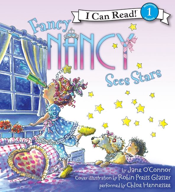 Fancy Nancy Sees Stars Unabridged Book Cover