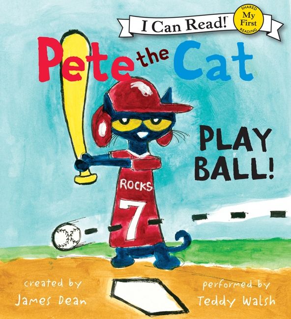 Pete the Cat: Play Ball! Unabridged Book Cover