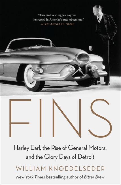 Book cover image: Fins: Harley Earl, the Rise of General Motors, and the Glory Days of Detroit