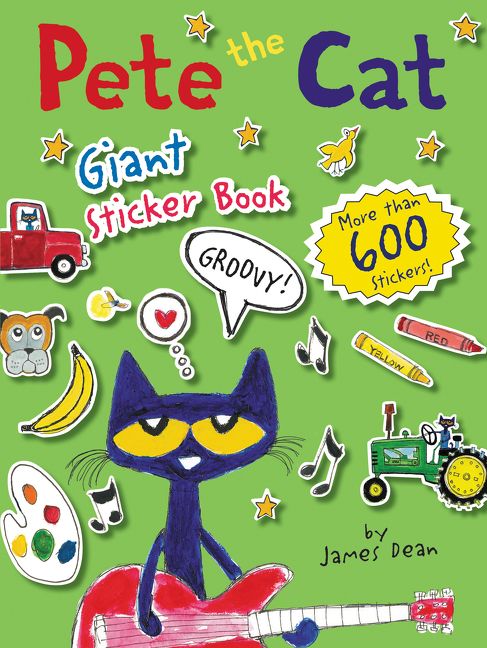 Pete the Cat Giant Sticker Book Book Cover