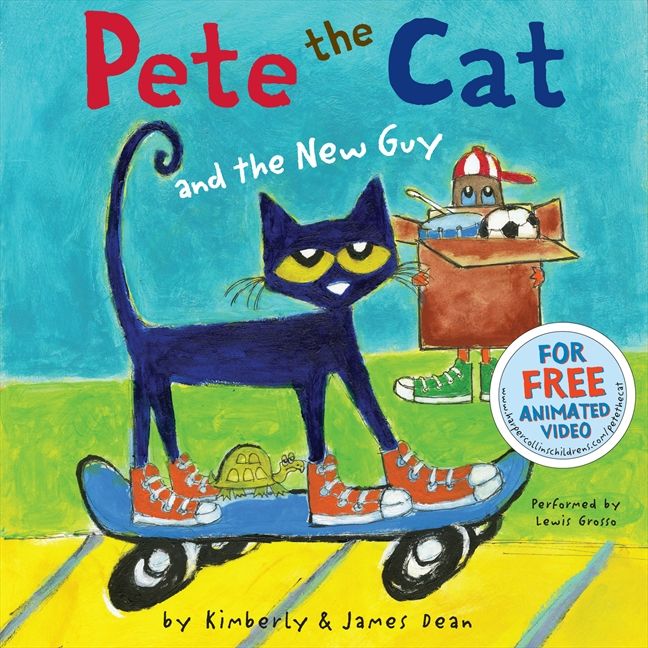 Pete the Cat and the New Guy Unabridged Book Cover