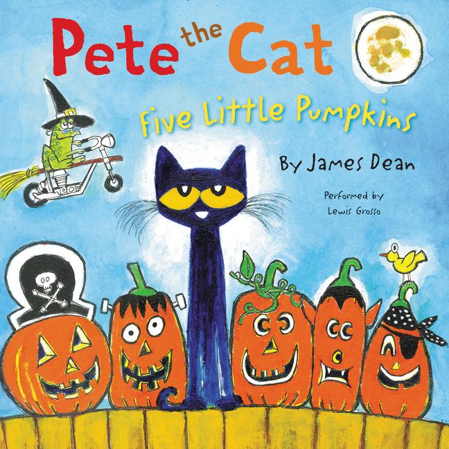 Pete the Cat: Five Little Pumpkins Unabridged Book Cover