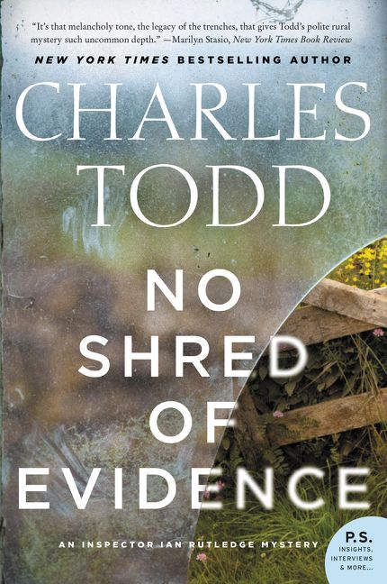 No Shred Of Evidence Charles Todd Paperback