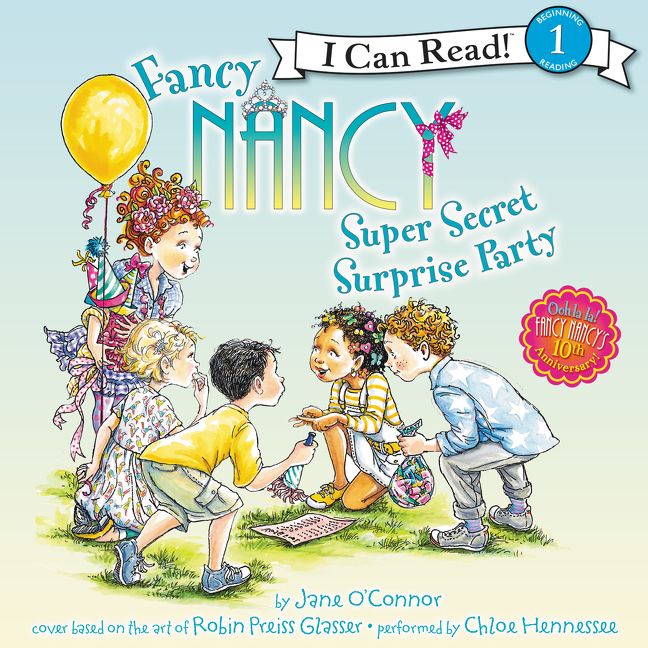Fancy Nancy: Super Secret Surprise Party Unabridged Book Cover