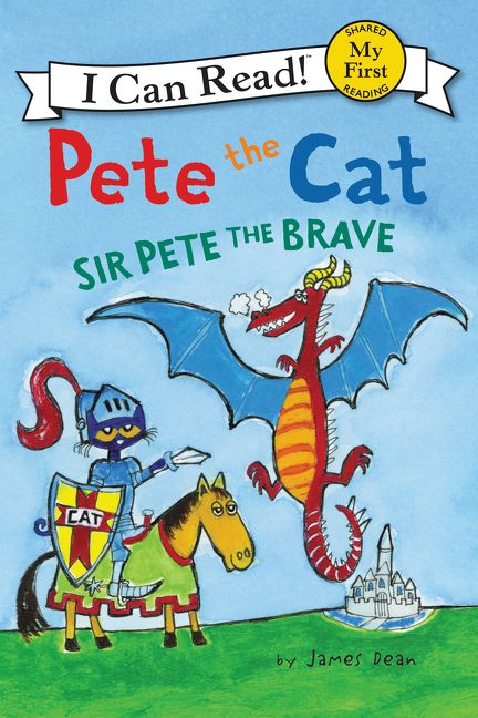 Pete the Cat: Sir Pete the Brave Book Cover