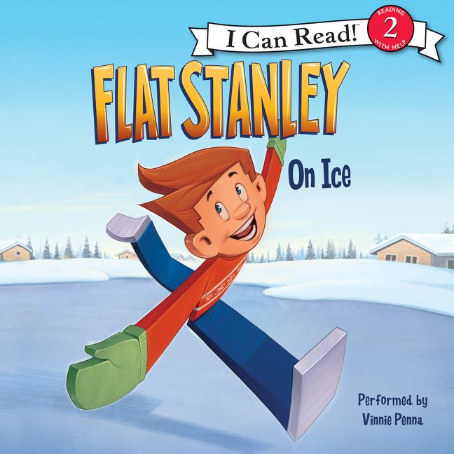 Flat Stanley: On Ice Unabridged Book Cover