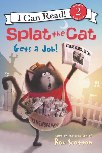 Splat the Cat Gets a Job! Book Cover