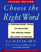 Choose the Right Word Paperback  by S.I. Hayakawa