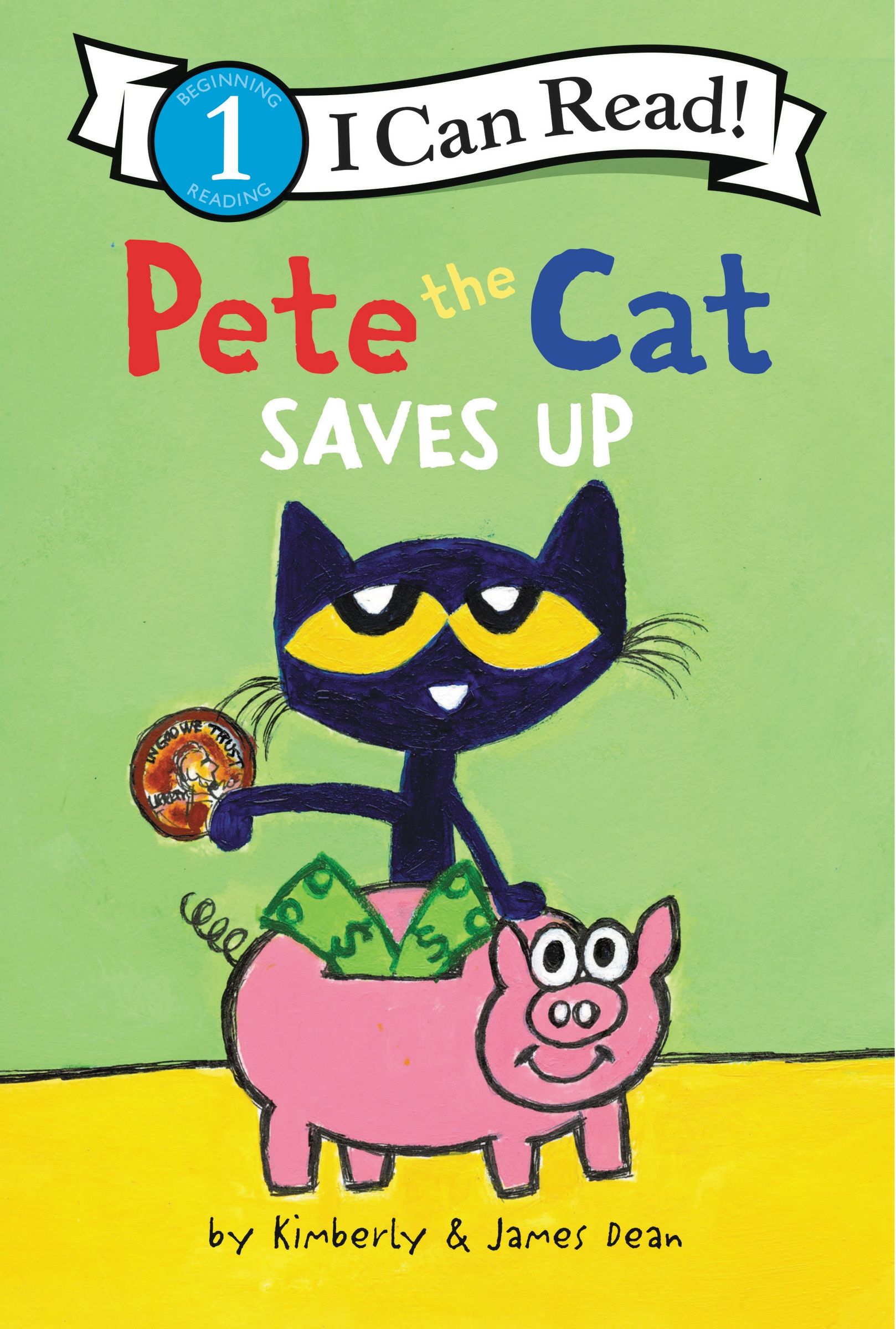 Pete the Cat Saves Up Book Cover