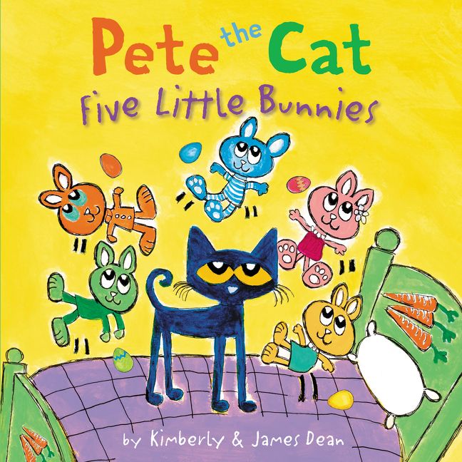 Pete the Cat: Five Little Bunnies Book Cover