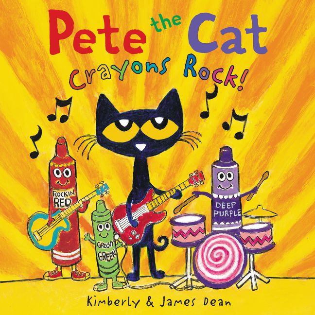 Pete the Cat: Crayons Rock! Unabridged Book Cover
