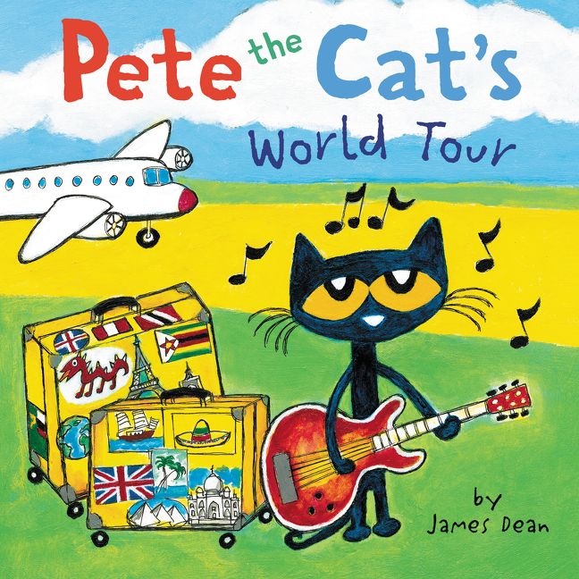 Pete the Cat's World Tour Unabridged Book Cover