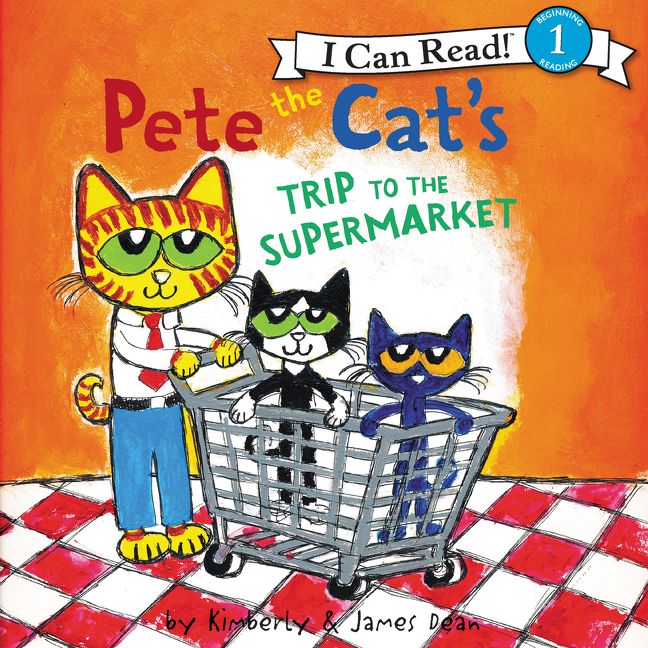 Pete the Cat's Trip to the Supermarket Unabridged Book Cover