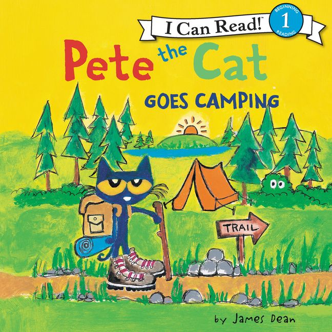 Pete the Cat Goes Camping Unabridged Book Cover