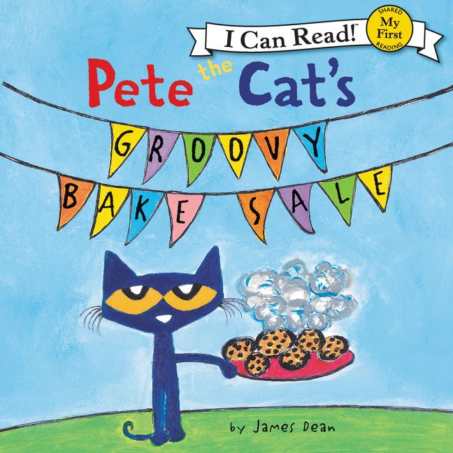 Pete the Cat's Groovy Bake Sale Unabridged Book Cover