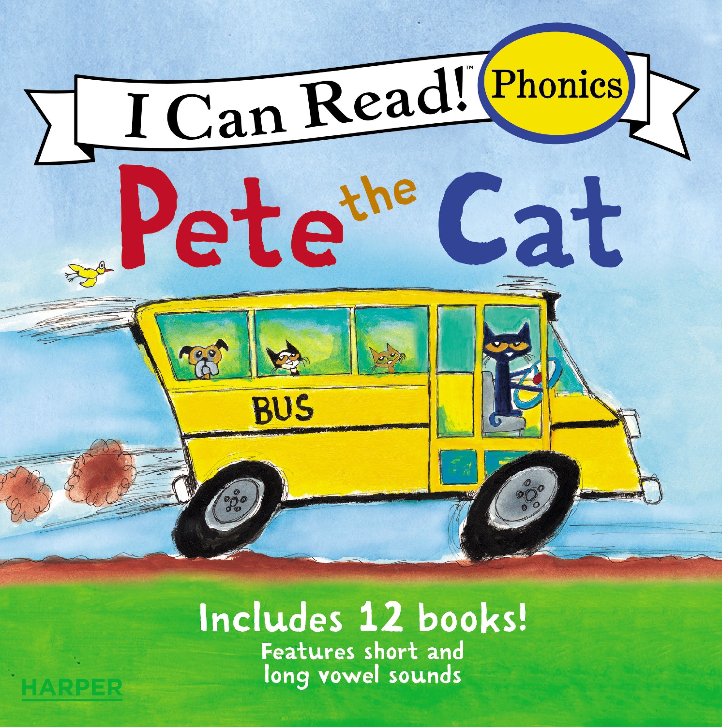 Pete the Cat 12-Book Phonics Fun! Book Cover