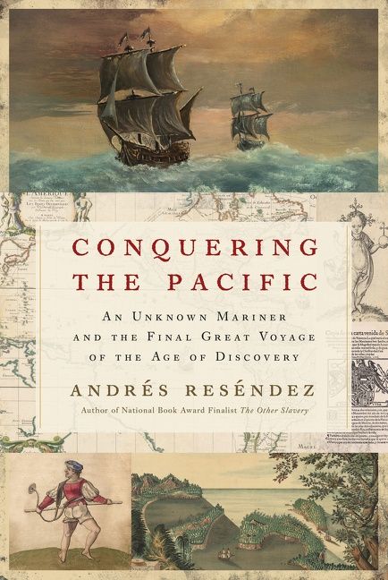 Book Cover: Conquering the Pacific, 18th century engravings of tall ships and natural history