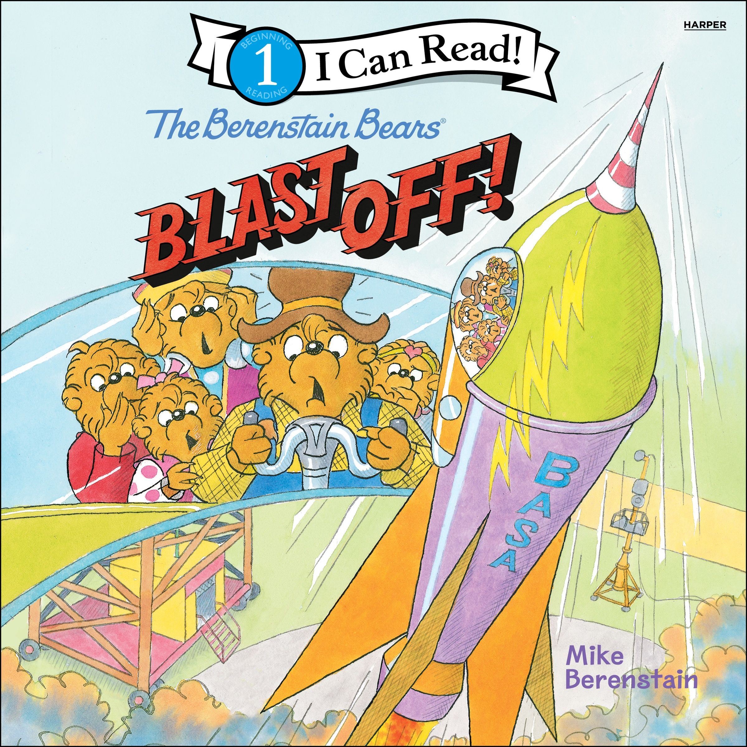 The Berenstain Bears Blast Off! Unabridged Book Cover