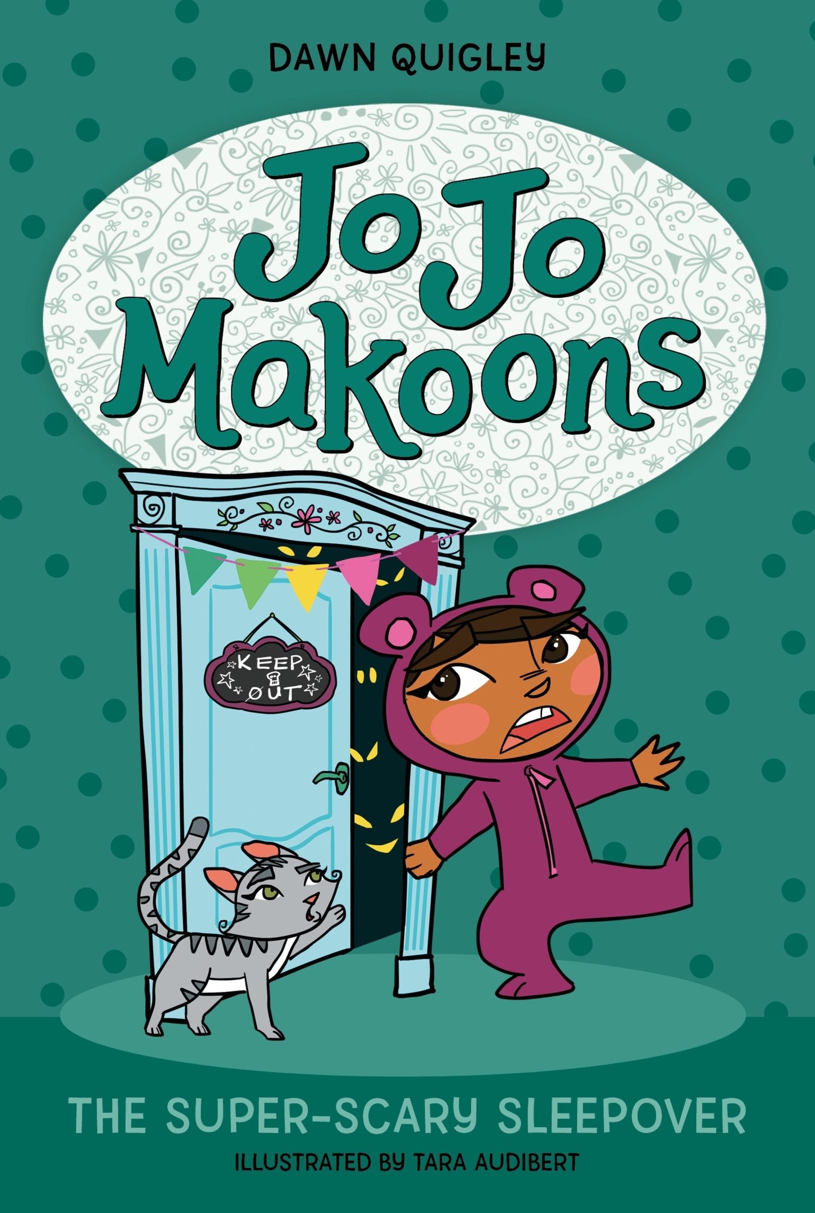 Jo Jo Makoons: The Super-Scary Sleepover Book Cover
