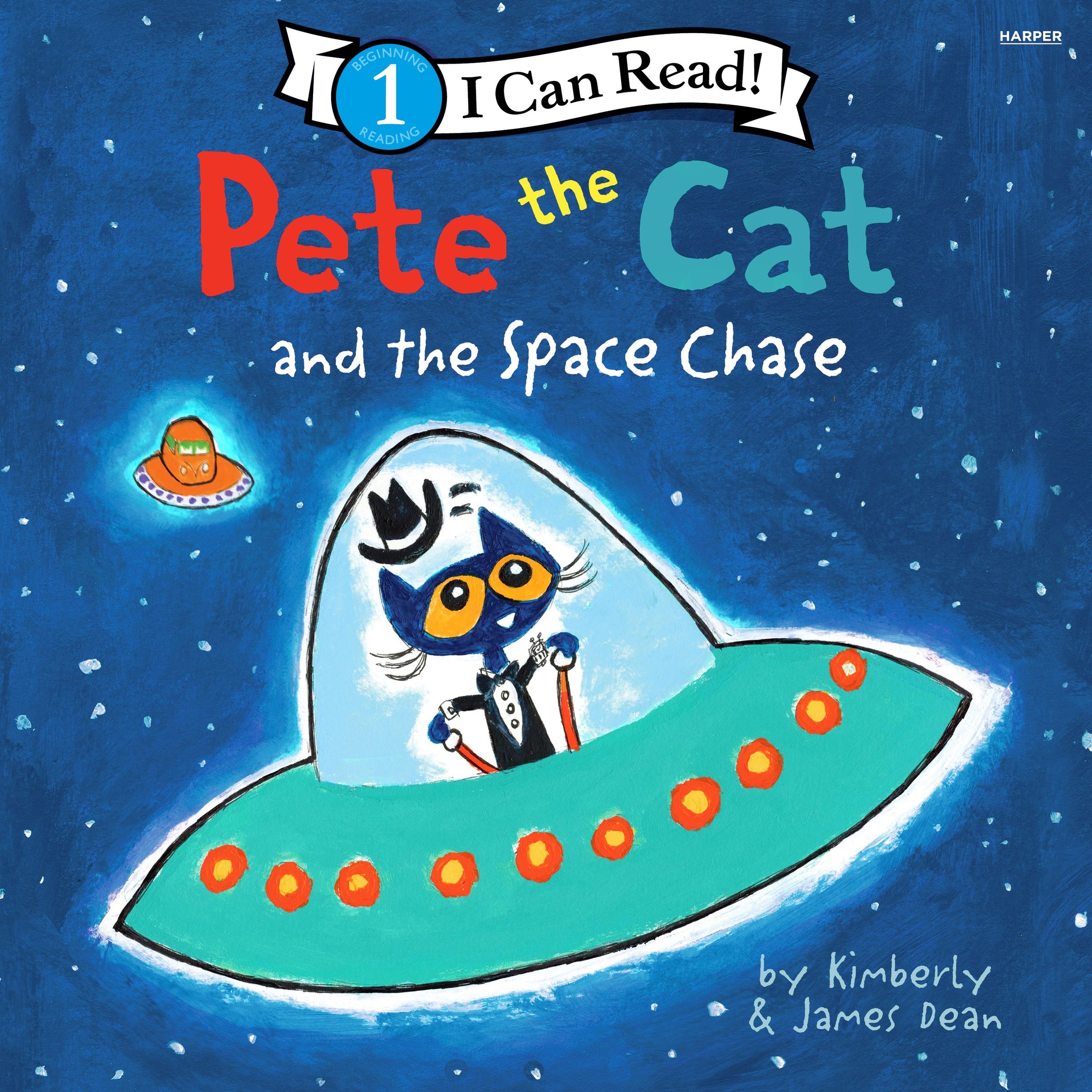 Pete the Cat and the Space Chase Unabridged Book Cover