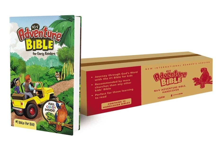 NIrV, Adventure Bible for Early Readers, Hardcover, Full Color, Case of 12, Children's, Hardback,