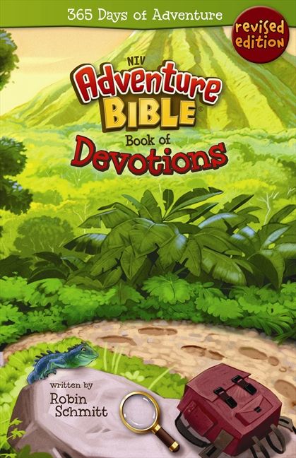 Adventure Bible Book of Devotions, NIV, Children's, Paperback, Robin Schmitt