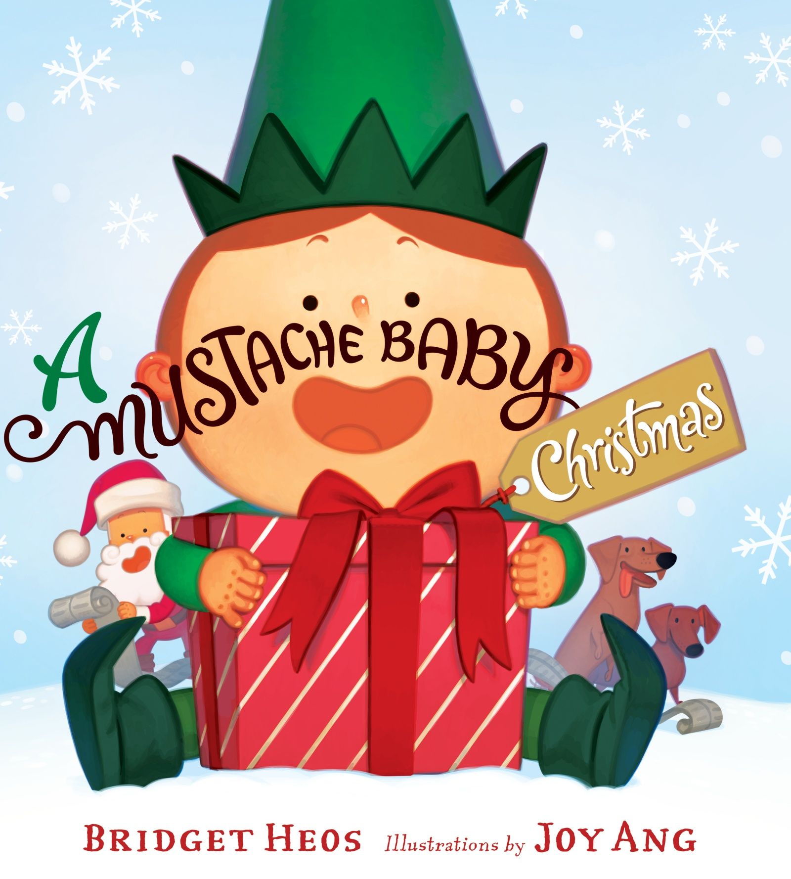 A Mustache Baby Christmas Book Cover